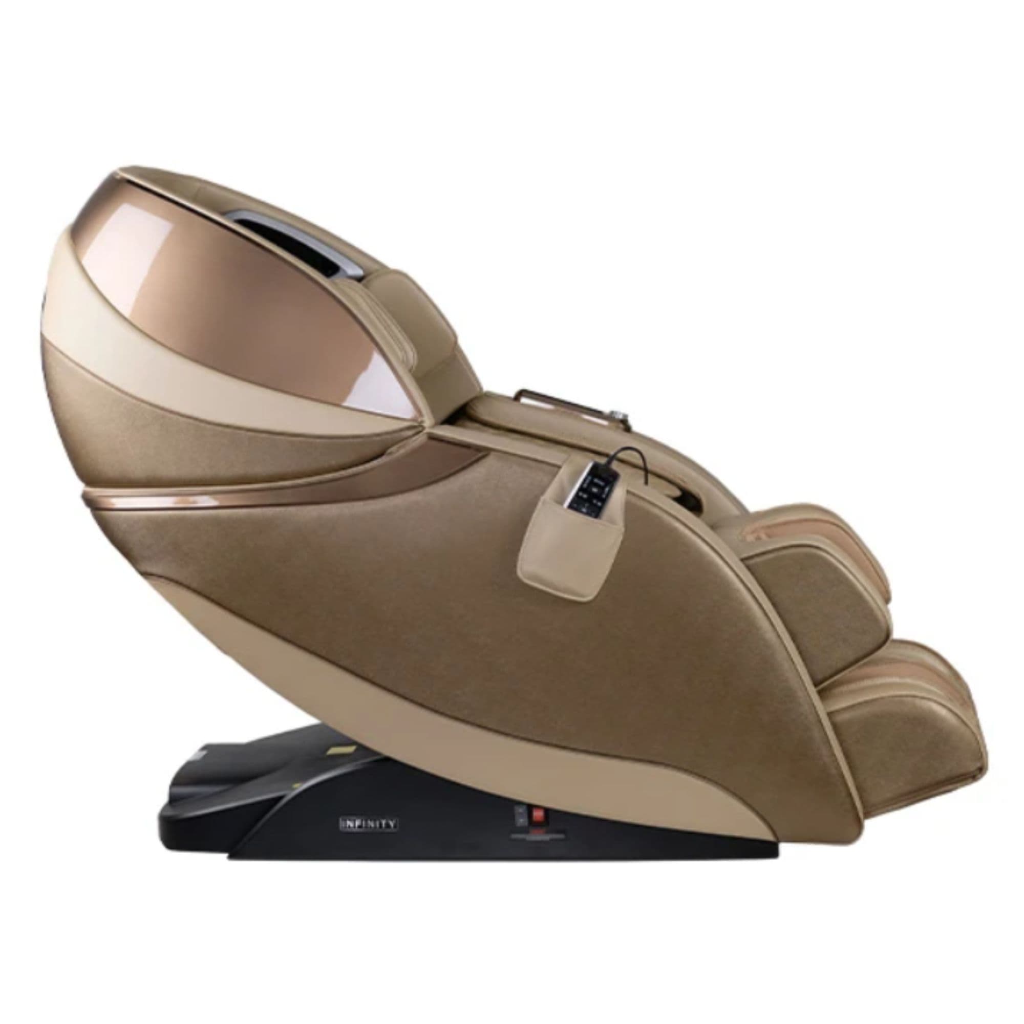 Infinity Evolution Massage Chair Bronze Variant Side View On White Background