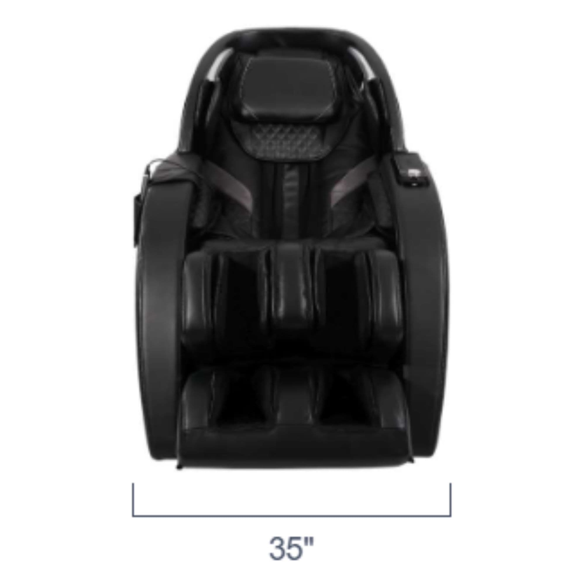 Infinity Evolution Max 4D Chair Showing The Front Width Measurement