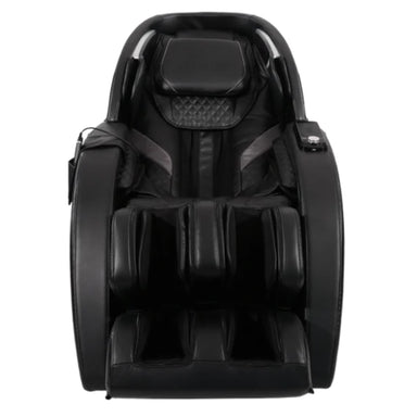 Infinity Evolution Max 4D Massage Chair Certified Pre-Owned Black Variant Front View On White Background