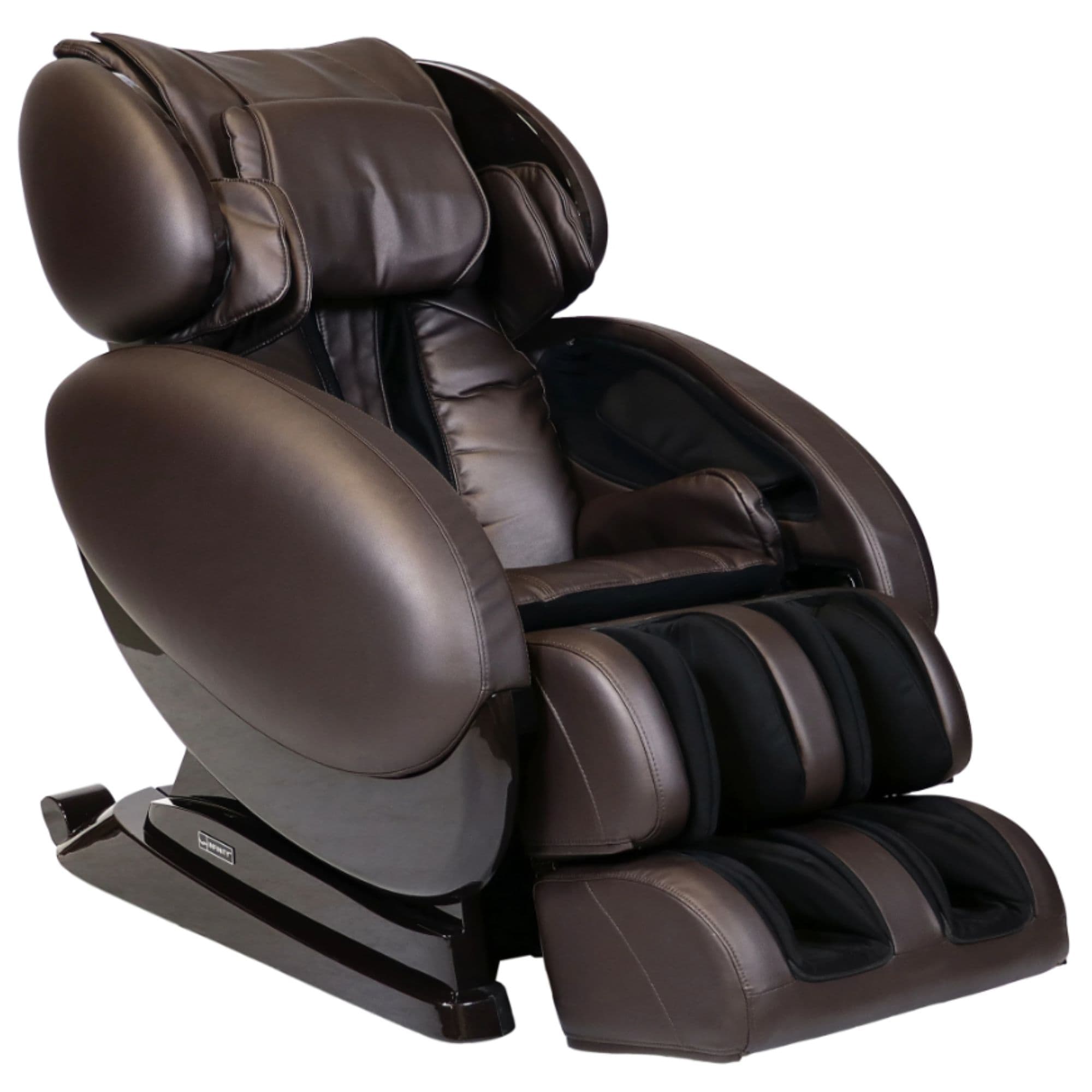 Infinity IT-8500 Plus Massage Chair Certified Pre-Owned Brown Variant Front Right Angled View On White Background
