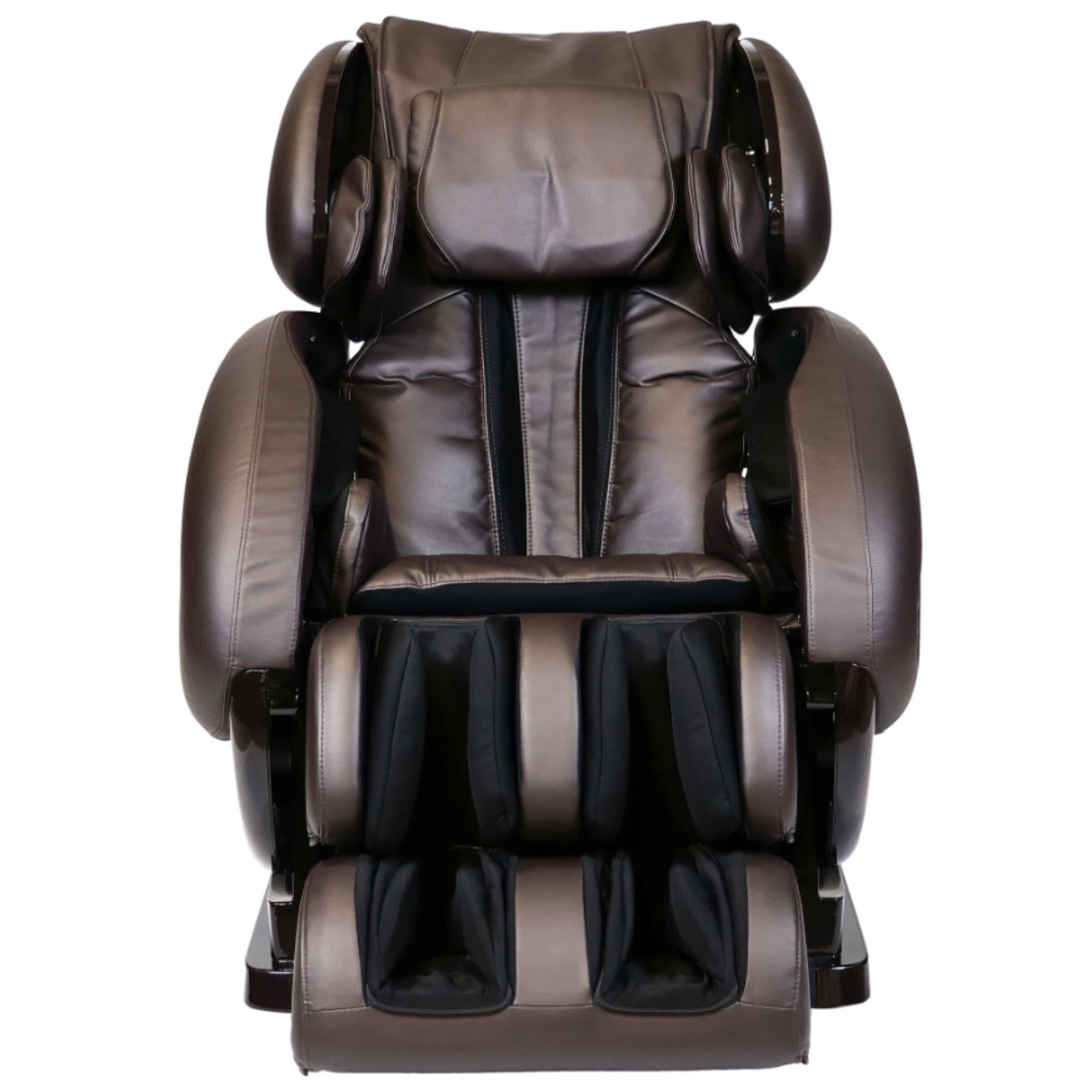 Infinity IT-8500 Plus Massage Chair Certified Pre-Owned Brown Variant Front View On White Background