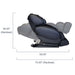 Infinity IT-8500 Plus Massage Chair Certified Pre-Owned Showing The Complete Measurement