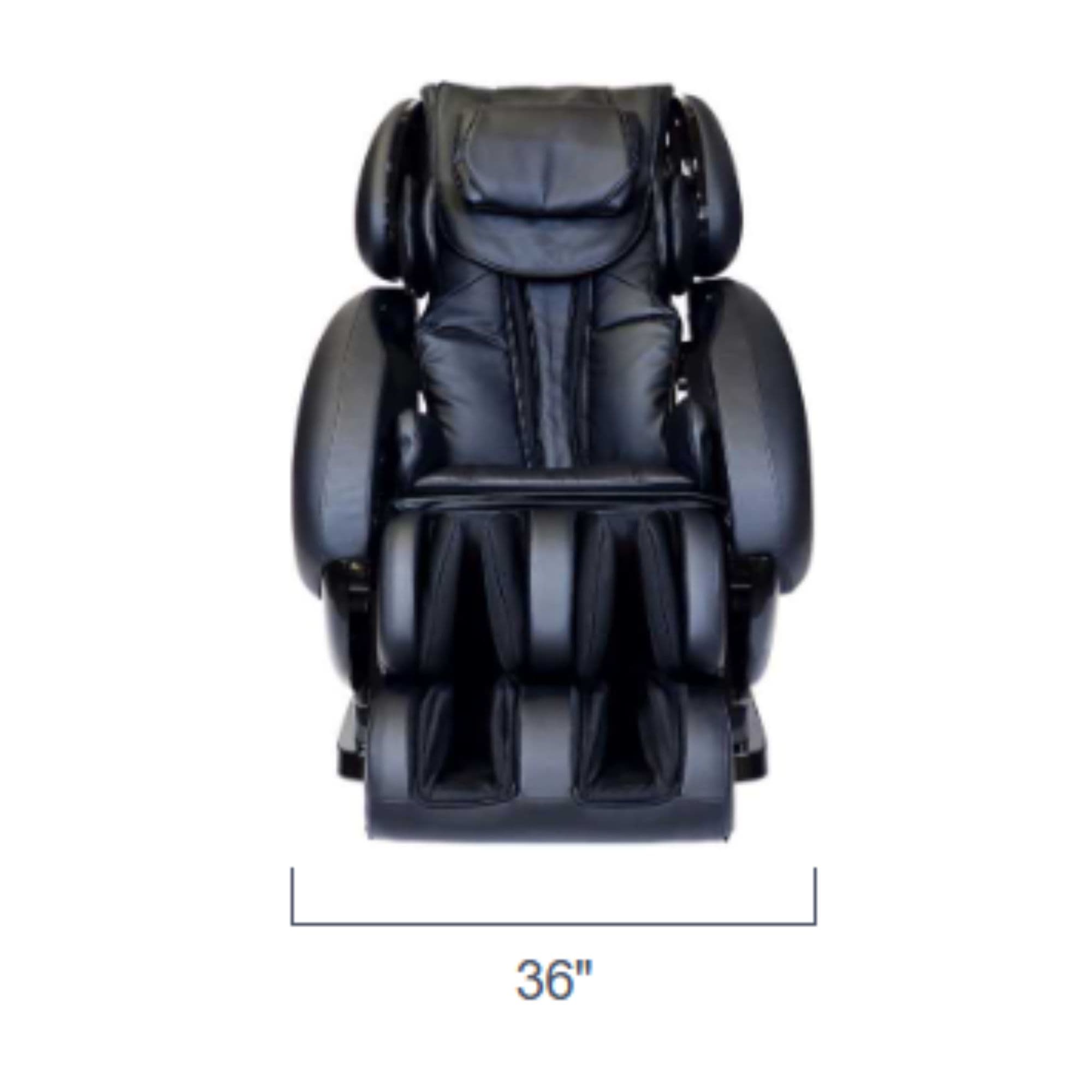 Infinity It 8500 Massage Chair CPO Showing The Front Measurement