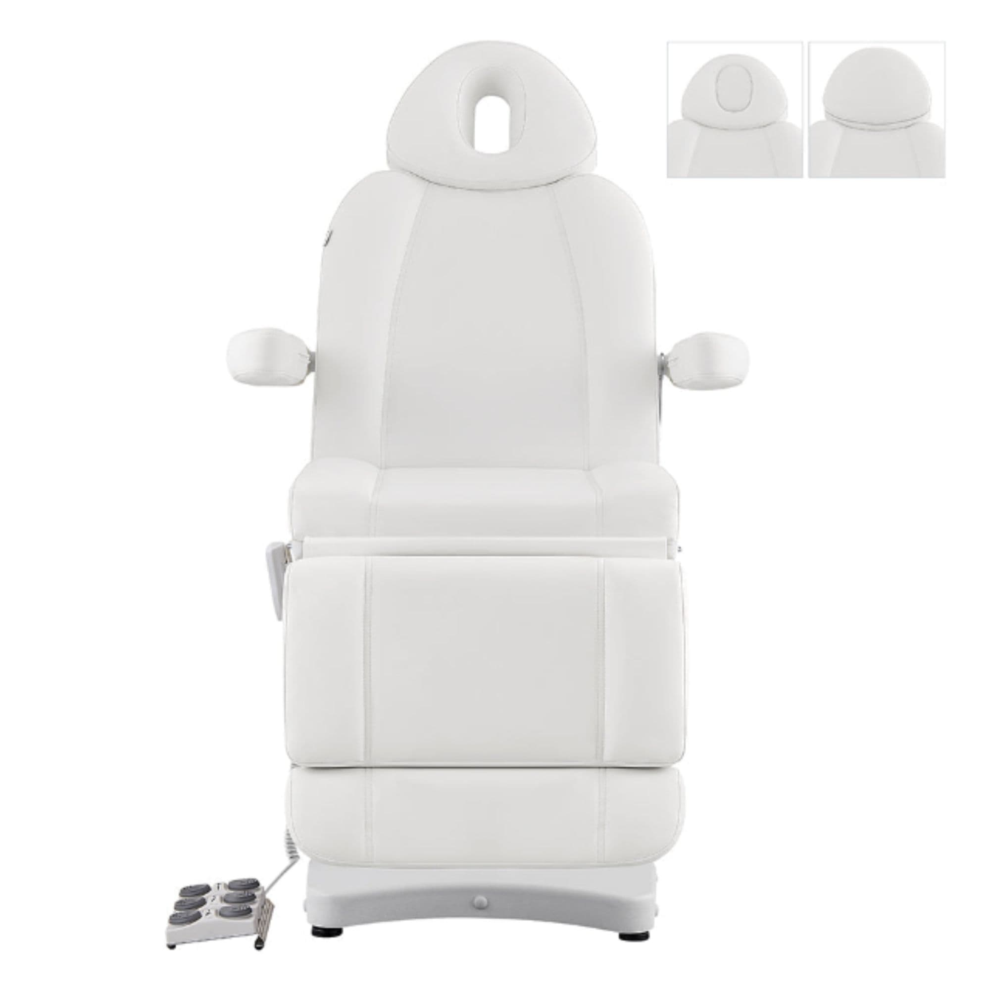 Ink 3-Motors Medical Spa Chair White Variant Front View On White Background