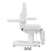Ink 3-Motors Medical Spa Chair White Variant Side View Showing Swing-Away Armrest Position On White Background