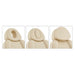 Ink OB 3-Motors Gyno Chair with Stirrups - OB GYN Close-Up Views Showing Multiple Headrest And Face Hole Options For Beige Variants