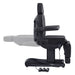 Ink Triple-Motor Medical Spa Treatment Chair Black Variant Side View Demonstrating Backrest Recline Adjustment Range On White Background