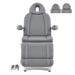 Ink Triple-Motor Medical Spa Treatment Chair Gray Variant Front View On White Background