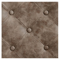 Thumbnail for Julius Heavy Duty Barber Chair Close-Up View Of Diamond Tufted Vintage Brown Upholstery Pattern