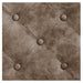 Julius Heavy Duty Barber Chair Close-Up View Of Diamond Tufted Vintage Brown Upholstery Pattern