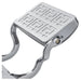 Julius Extra-Duty Professional Barber Chair Close-Up View Of Metallic Calf Rest For Gray Variant