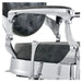 Julius Heavy Duty Barber Chair Close-Up View Of Decorative Metallic Armrest Support And Vintage Black Upholstered Seat