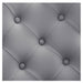 Julius Heavy Duty Barber Chair Close-Up View Of Diamond Tufted Gray Upholstery Pattern