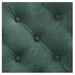Julius Heavy Duty Barber Chair Close-Up View Of Diamond Tufted Vintage Green Upholstery Pattern