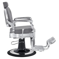 Thumbnail for Julius Heavy Duty Barber Chair Gray Variant Side View On White Background