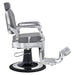 Julius Heavy Duty Barber Chair Gray Variant Side View On White Background