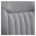 Kaiser Retro Classic Barber Chair Close-Up View Of Back Rest Striped Gray Upholstery Pattern