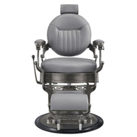 Thumbnail for Kaiser Retro Style Vintage Barber Chair Gray Variant Front View On White Background