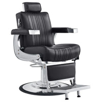 Thumbnail for Kingston Hydraulic Barber Chair Black Variant Front Angled View On White Background