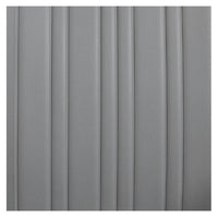 Thumbnail for Kingston Hydraulic Barber Chair Close Up View Of Gray Upholstered Backrest