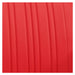 Kingston Hydraulic Barber Chair Close Up View Of Red Upholstered Backrest