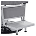 Kingston Hydraulic Barber Chair Gray Variant With Close-Up View Of Footrest Platform On White Background