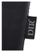 Kingston Hydraulic Professional Barbershop Chair Close-Up View Of Black Upholstery With Horizontal Stitching And Brand Name