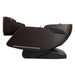 Kyota Genki M380 Massage Chair Brown Variant Side View In Fully Reclined On White Background
