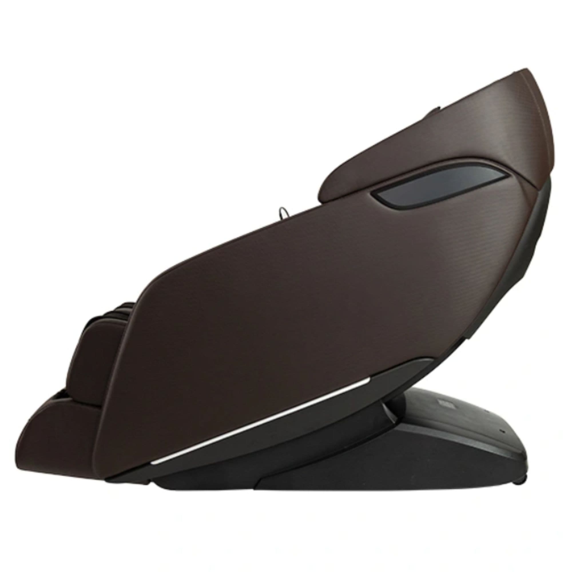 Kyota Genki M380 Massage Chair Brown Variant Side View On White Background