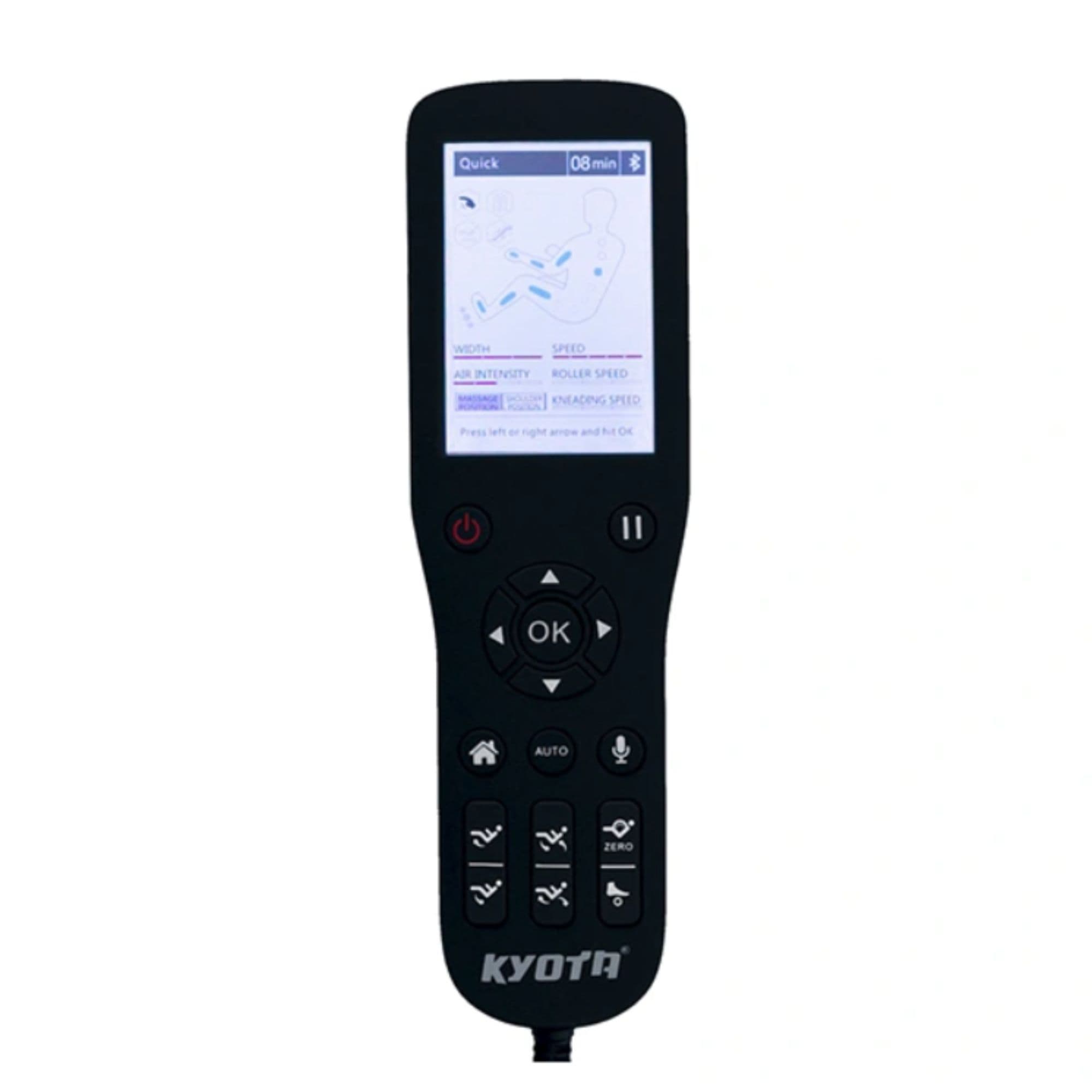 Kyota Genki M380 Massage Chair ail View Of Remote Control