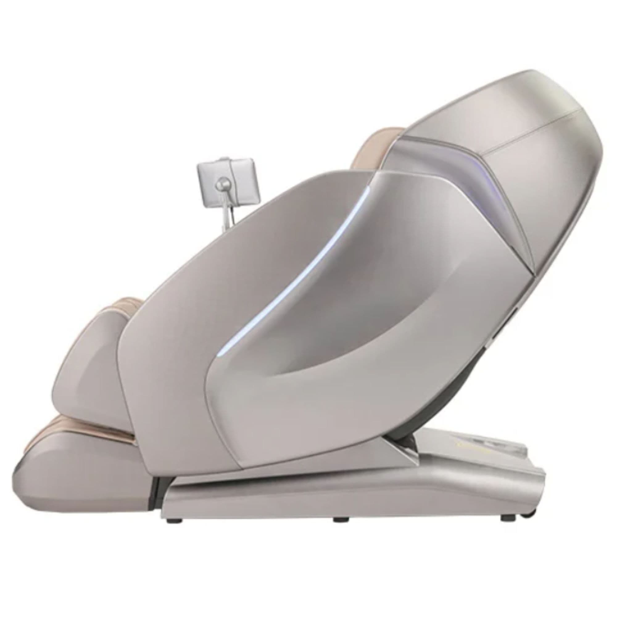 Kyota Hatsumei M900 4D AI Chair Gray Tan Variant Right Side View On White Background
