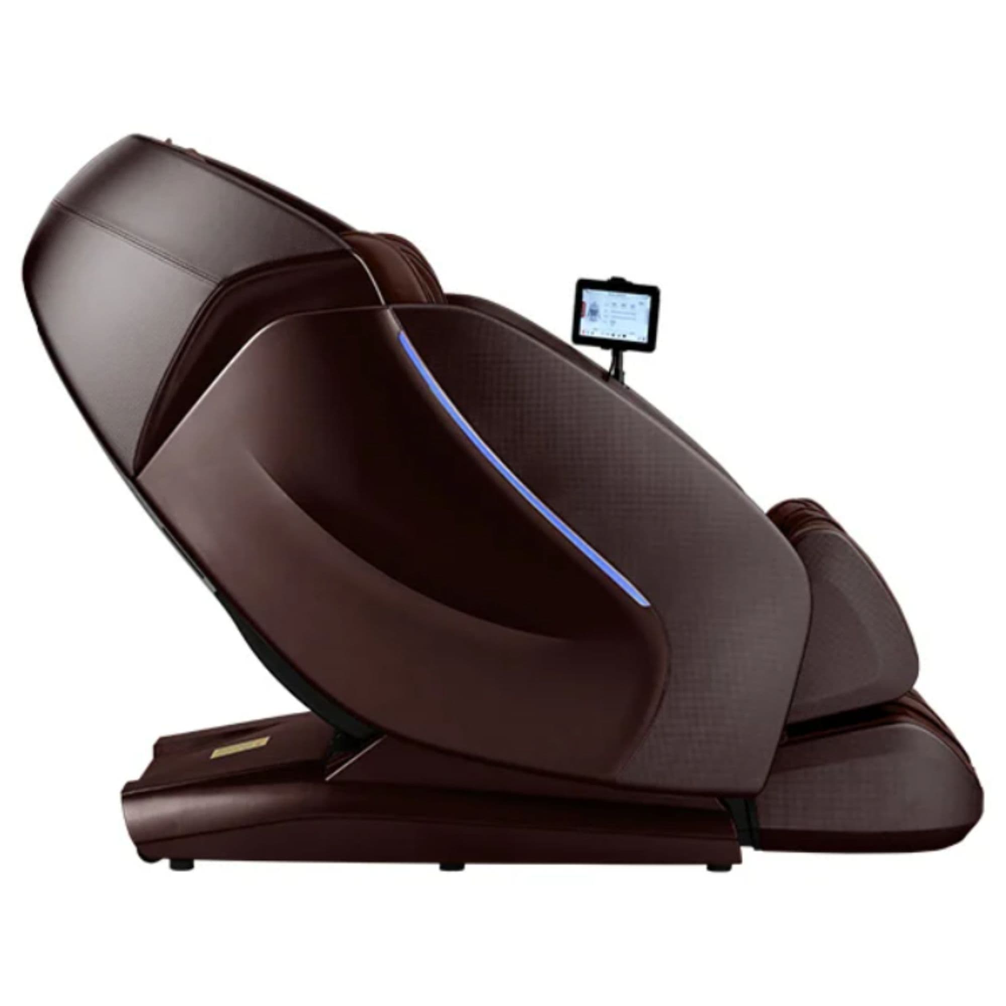 Kyota Hatsumei M900 4D AI Massage Chair Brown Variant Left Side View On White Background