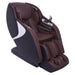 Kyota Joubu M880 4D Zero Gravity Massage Chair Black-Dark Brown Variant Front Left Angled View On White Background