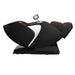 Kyota Joubu M880 4D Zero Gravity Massage Chair Black-Dark Brown Variant Side View In Fully Reclined Position With Extended Foot Rest On White Background
