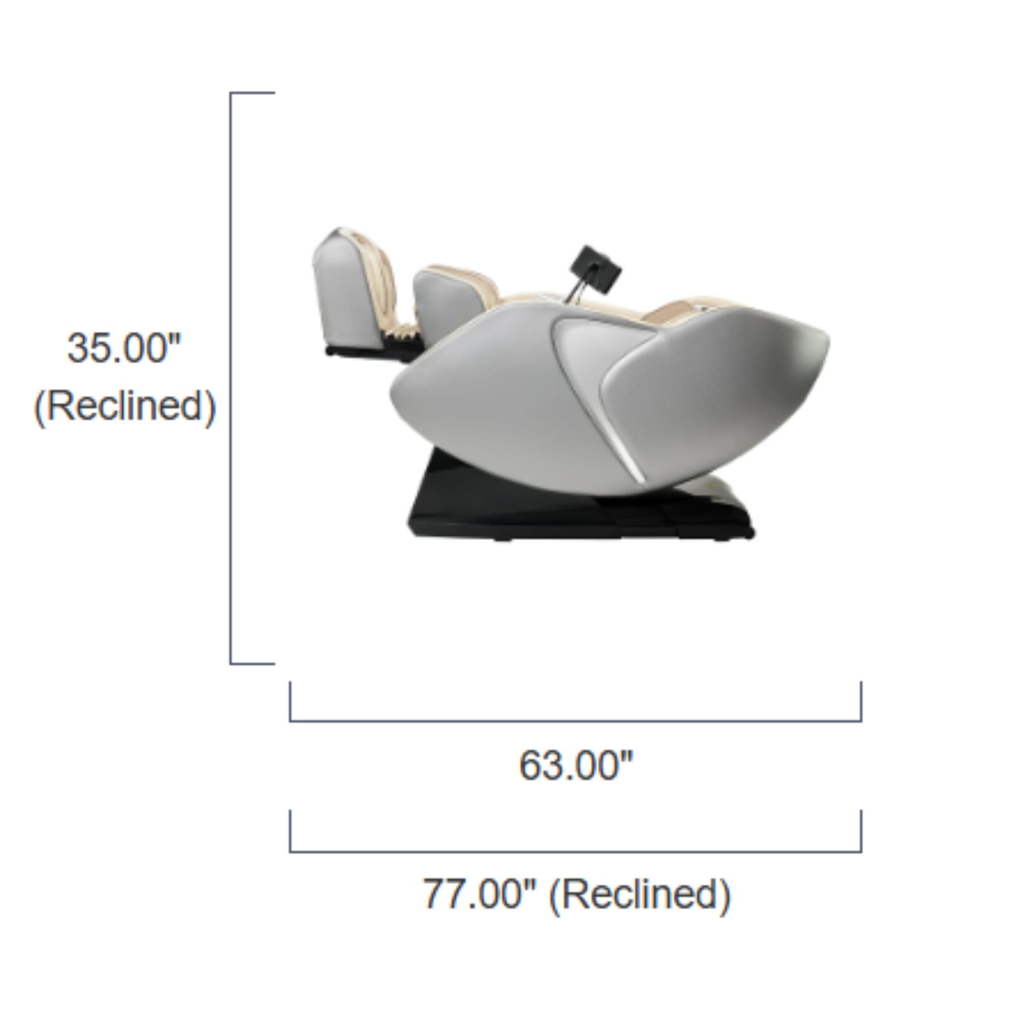 Kyota Joubu M880 4D Zero Gravity Massage Chair Showing The Complete Measurement