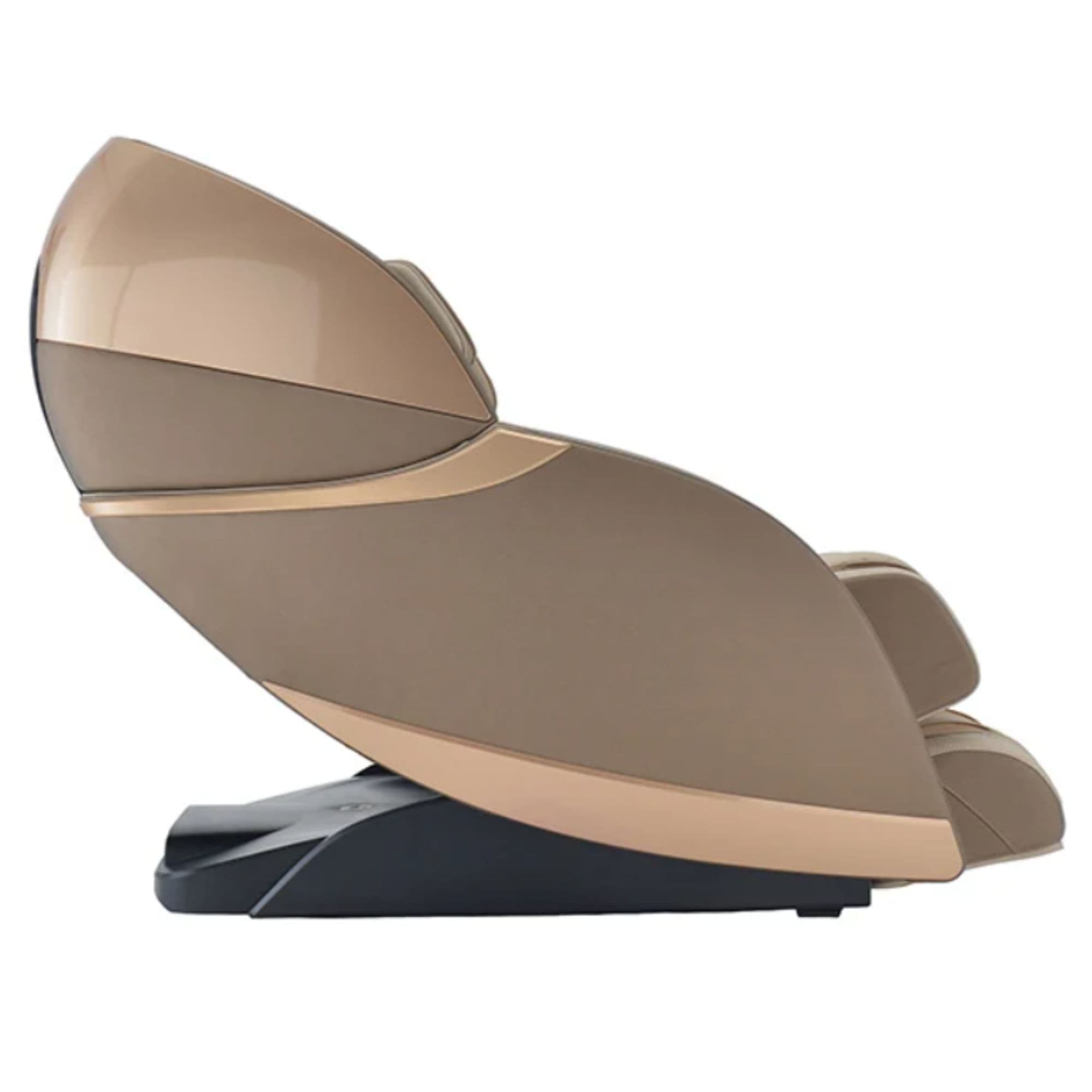 Kyota Kansha M878 Massage Chair Gold-Tan Variant Side View On White Background
