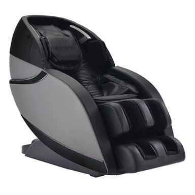 Kyota Kansha M878 Massage Chair Grey-Black Variant Front Left Angled View On White Background