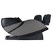 Kyota Kansha M878 Massage Chair Grey-Black Variant Side View In A Fully Reclined Position On White Background
