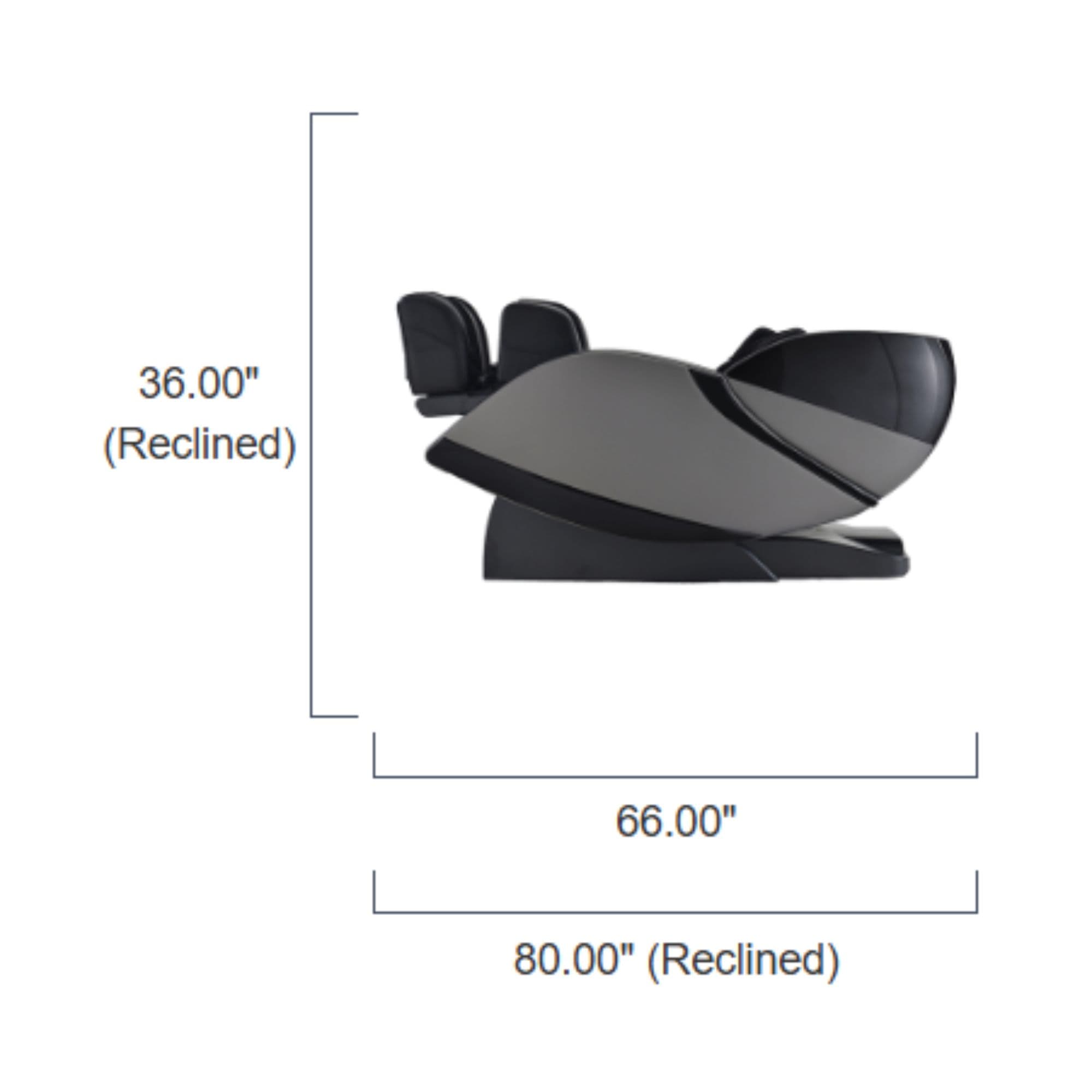 Kyota Kansha M878 Massage Chair Showing The Complete Measurement