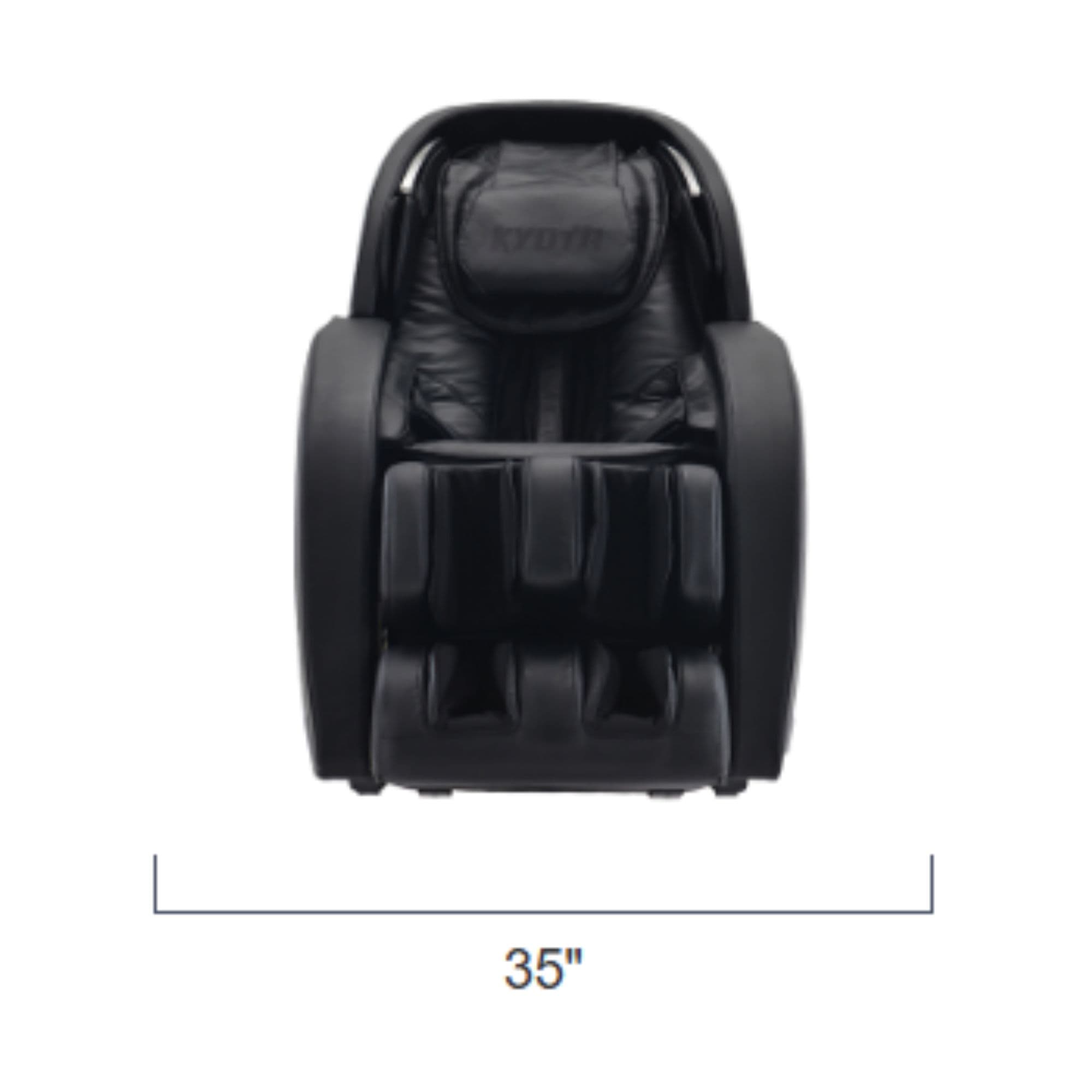 Kyota Kansha M878 Massage Chair Showing The Front Measurement