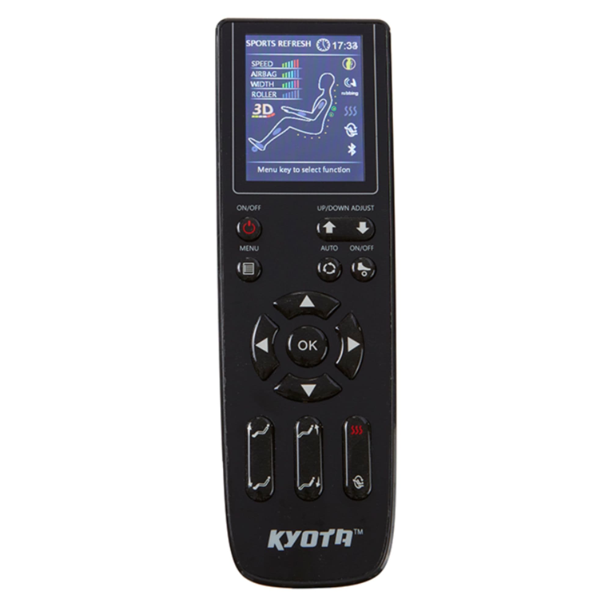 Kyota Kenko M673 Massage Chair Certified Pre-Owned Detailed View Of Remote Control