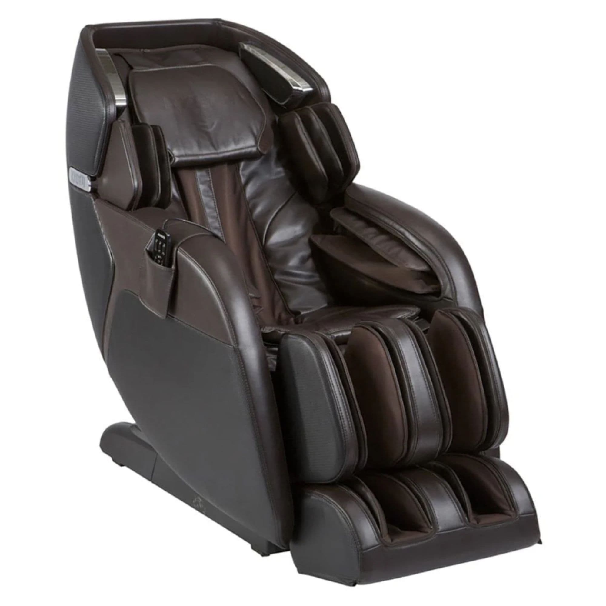 Kyota Kenko Massage Chair Brown Variant Front Angled View On White Background