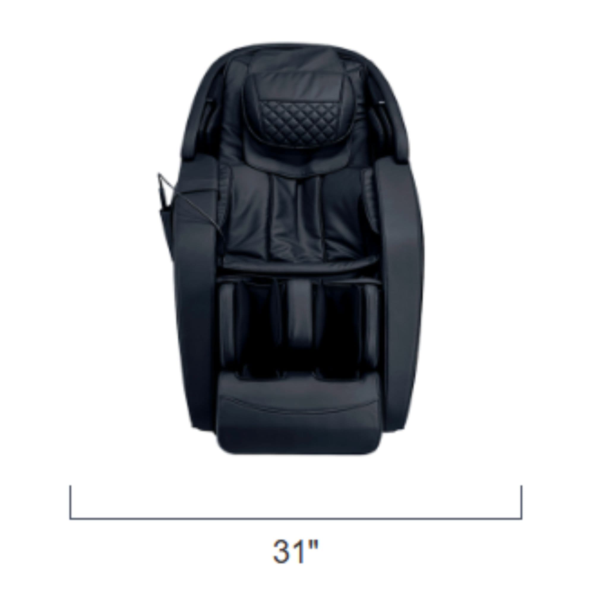 Kyota M380 Genki Massage Chair Showing The Front Measurement
