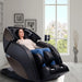 Kyota Nokori M980 Massage Chair Front Angled View Of A Woman Relaxing With Mountain Views