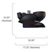 Kyota Nokori M980 Massage Chair Showing The Complete Measurement