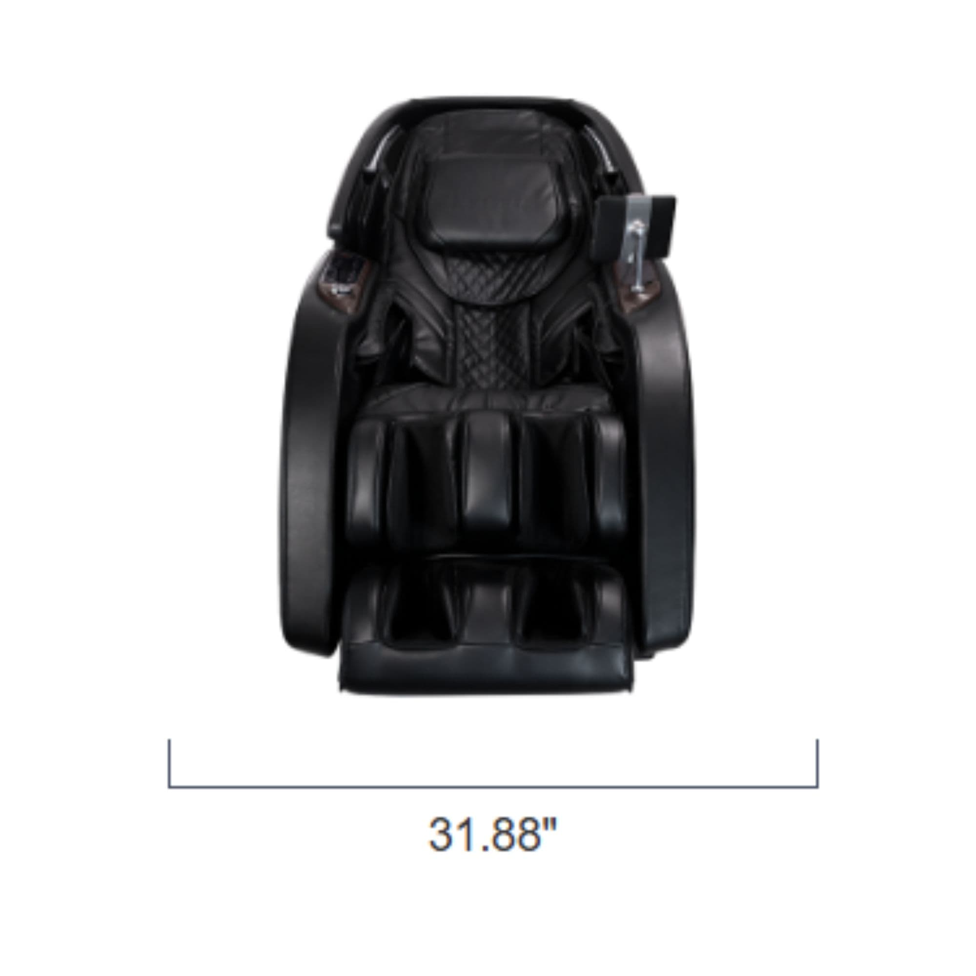 Kyota Nokori M980 Massage Chair Showing The Front Measurement
