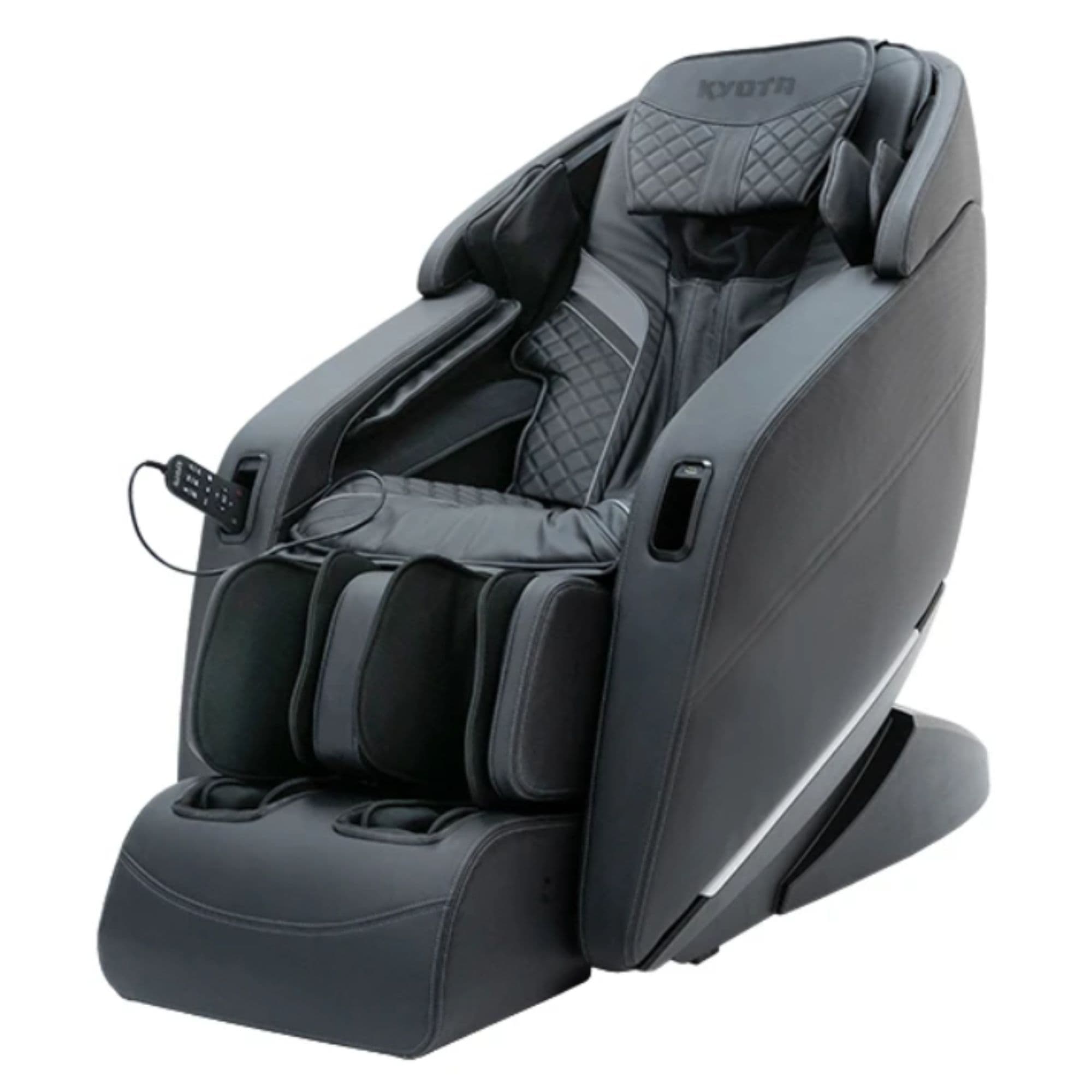 Kyota Yugana M780 Chair Black Variant Front Angled View On White Background