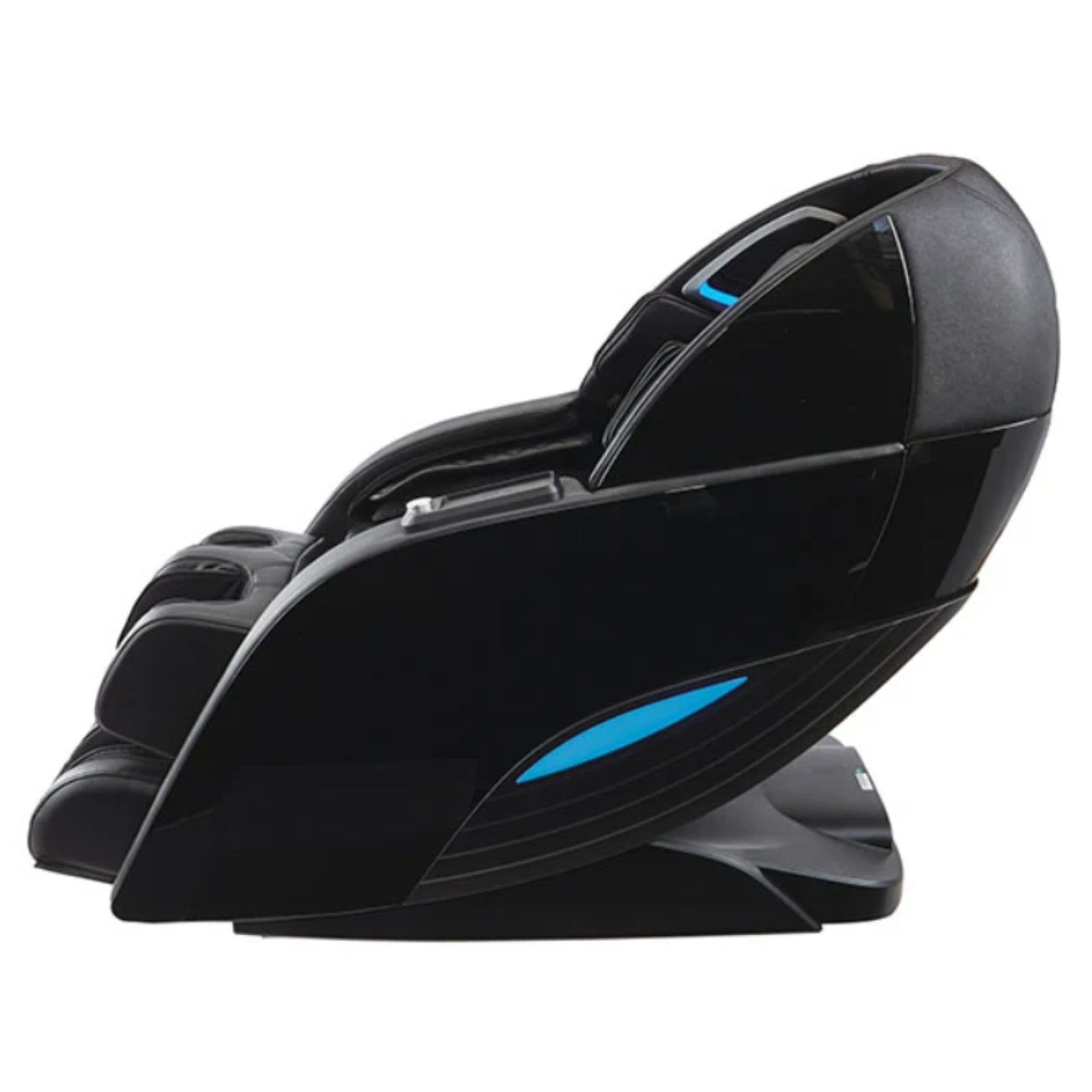 Kyota Yutaka M898 4D Massage Chair Black Variant Side View On White Background