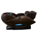Kyota Yutaka M898 4D Massage Chair Brown Variant Side View In Fully Reclined Position On White Background
