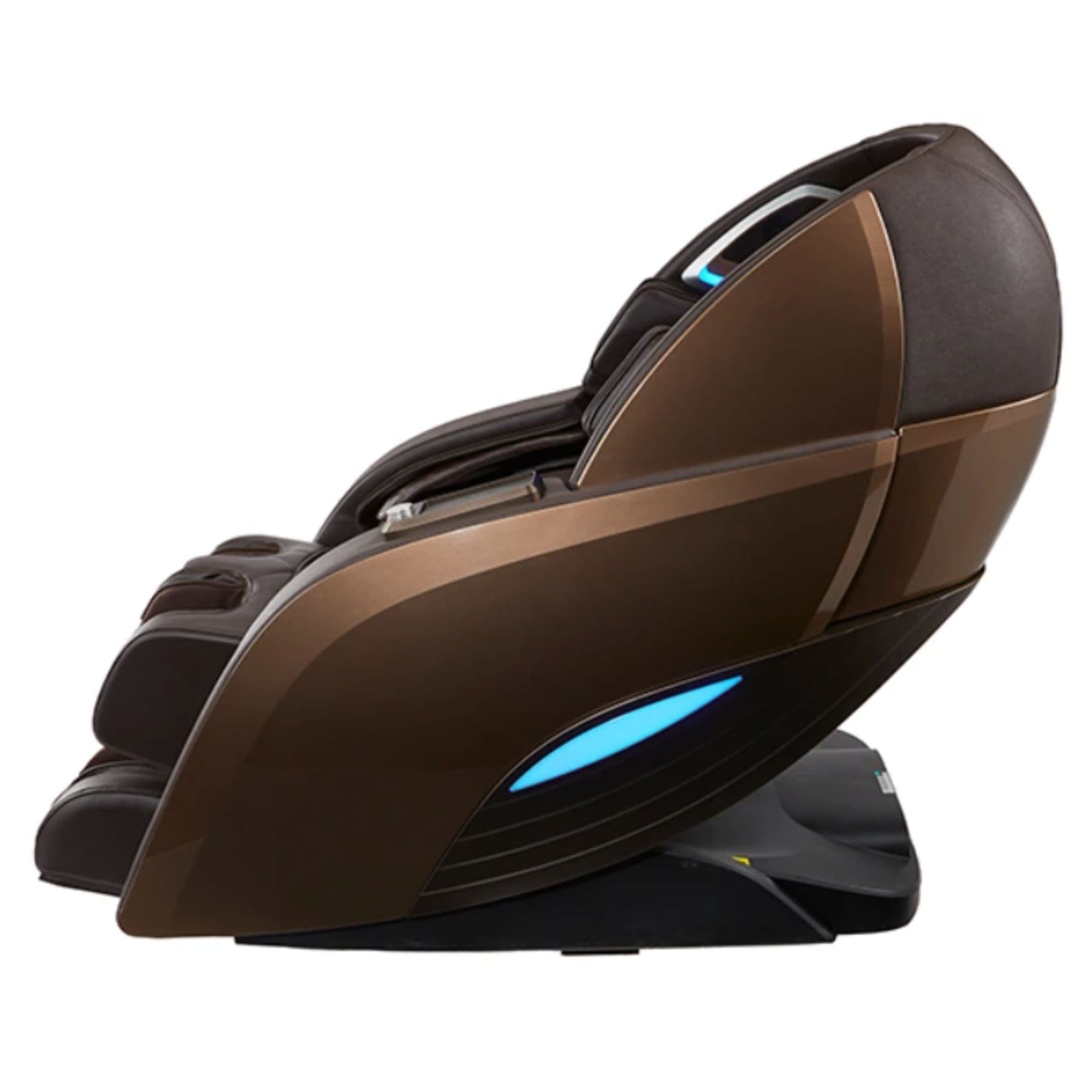 Kyota Yutaka M898 4D Massage Chair Brown Variant Side View On White Background